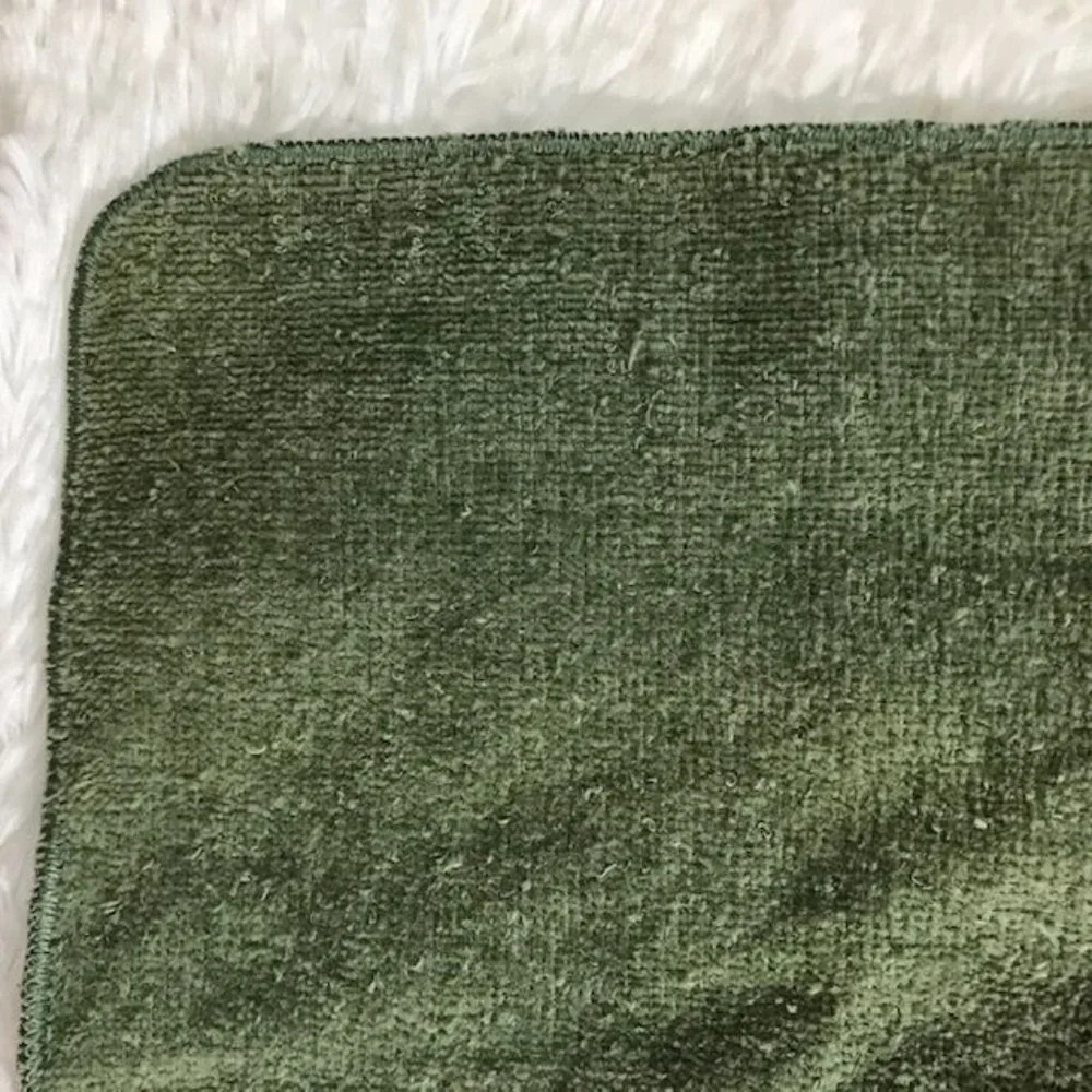 Set of 5 Avanti Olive Tassel Chiffon 100% Cotton Washcloths